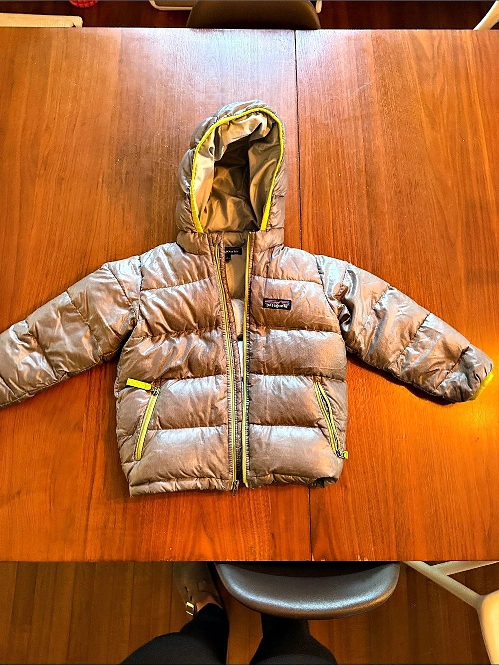 Patagonia Baby Hi-Loft Down Sweater Hoody Puffer Jacket 3T